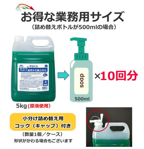 薬用水石鹸特長B